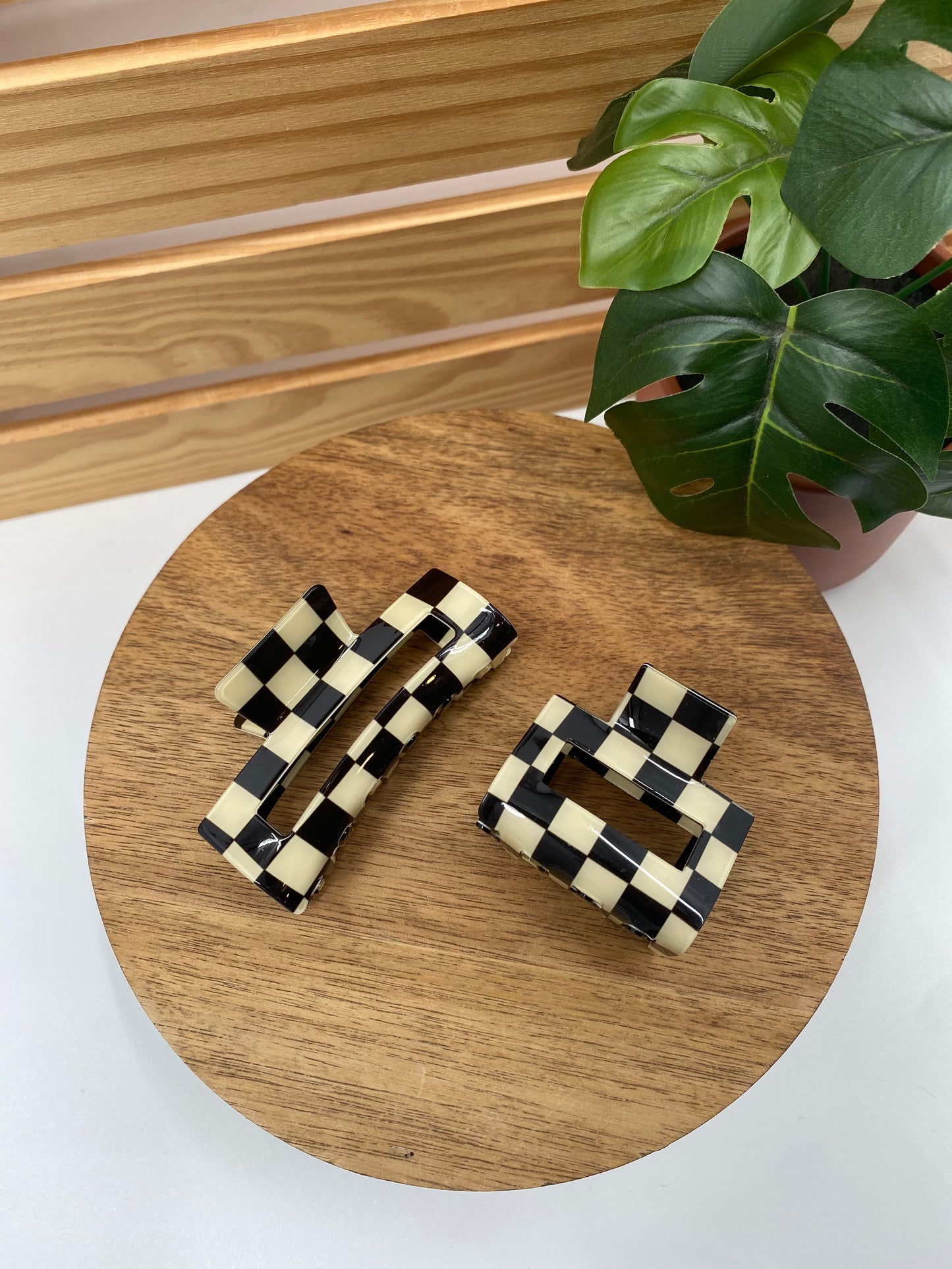 Checkered Claw Clips