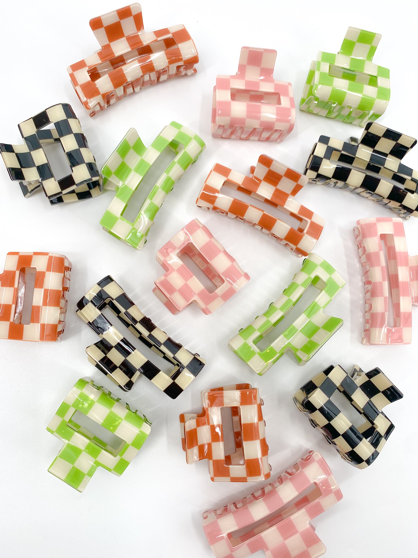 Checkered Claw Clips